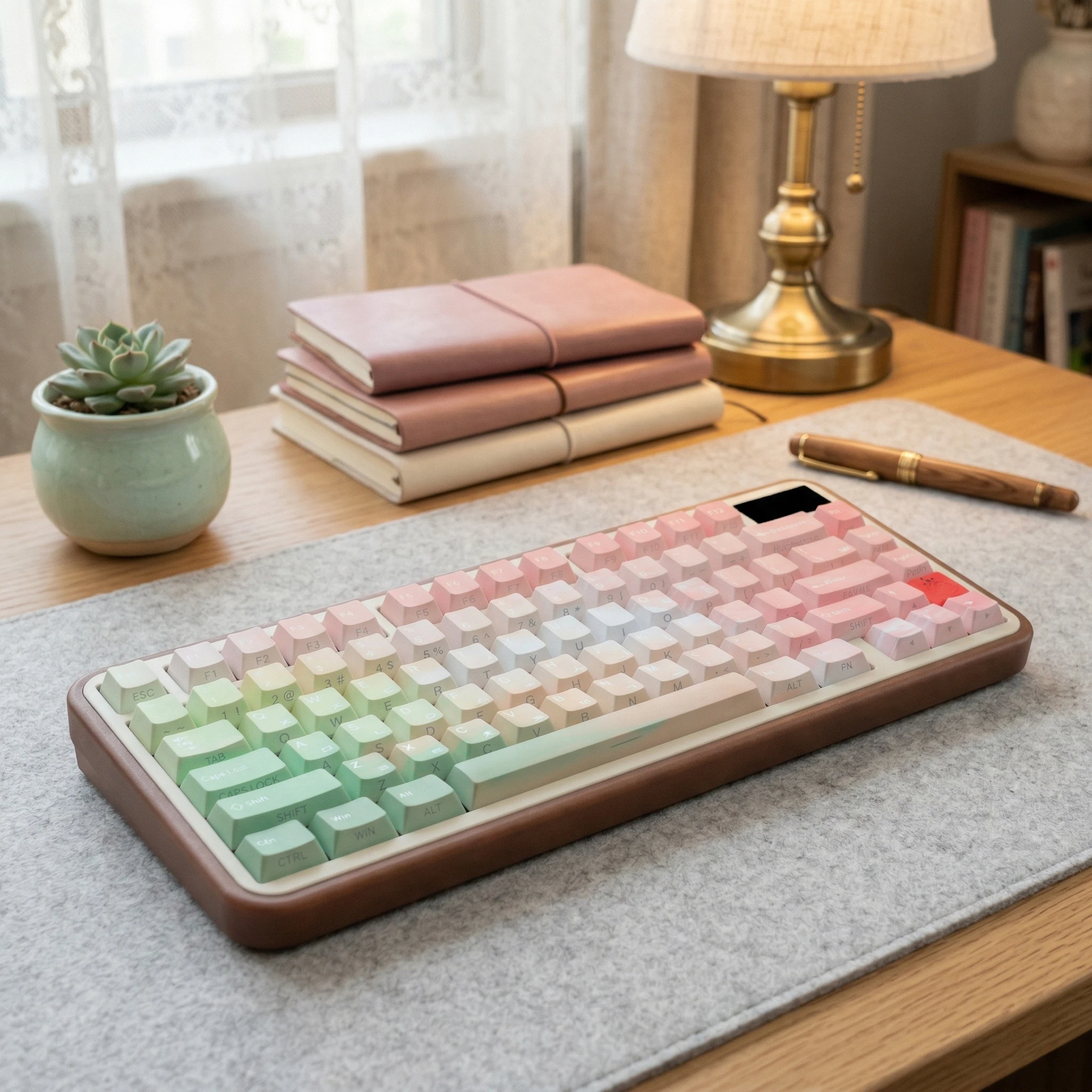 Korean Spanish French Japanese Russian German Mechanical Keyboard Keycaps Side Print Shine through Cherry Profile PBT Keycap DIY