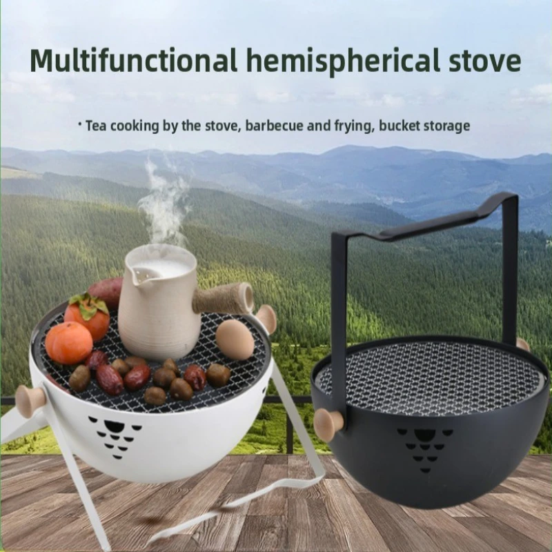 

Outdoor Barbecue Tea Fire Portable Outdoor Barbecue Grill Grilled Meat Courtyard Heating Stove Household Camping Stove BBQ