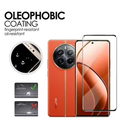 For Realme 12 Pro Plus Tempered Glass 3D Full Curved Cover Glass For Realme 12 Pro Plus HD Camera Lens Screen Protector