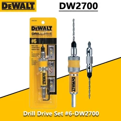 Набор сверл DEWALT DW2700 #6, флип-привод, полный блок 2 в 1, сверло для зенковки по дереву, аксессуары 6 мм