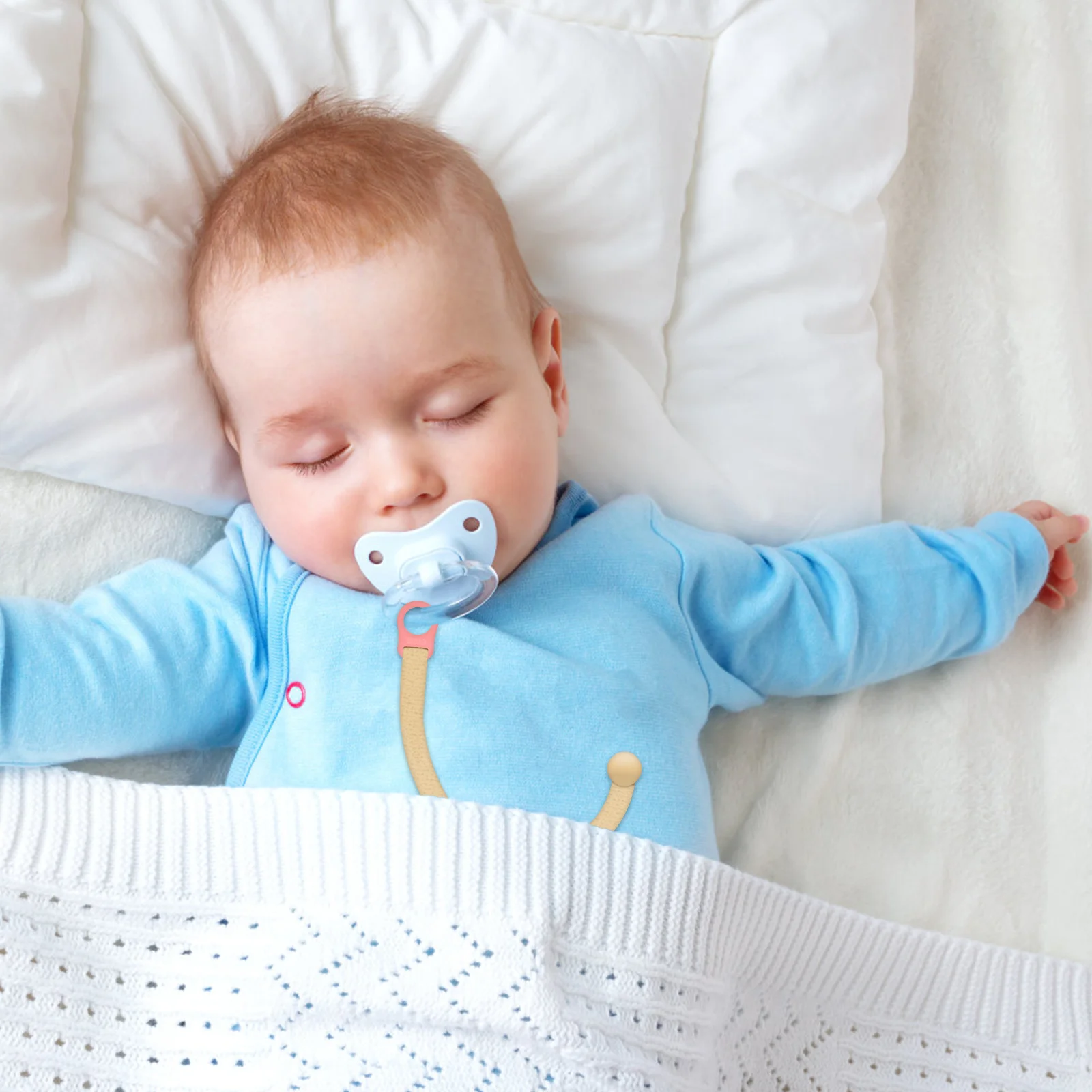 

12 шт., зажимы для соски, адаптер, силиконовое кольцо, прочный, безопасный для использования в ребенка, легко прикрепляемые аксессуары для соски, зажим-адаптер