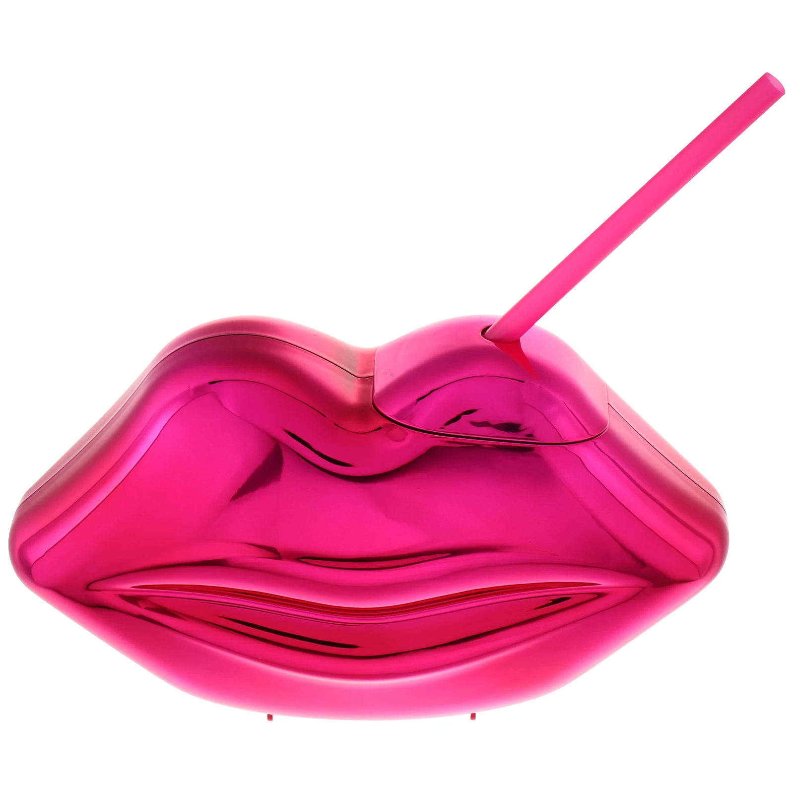 

Red Lip Shaped Straw Cup 700Ml Plastic Travel Tumbler Coffee Tea Water Juice Novelty Drink Glass Valentine Present