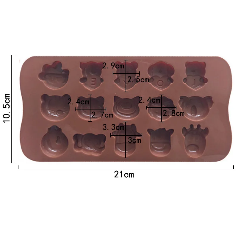 Valentine's Day Series Silicone Chocolate Mold Ice Tray Mold with 