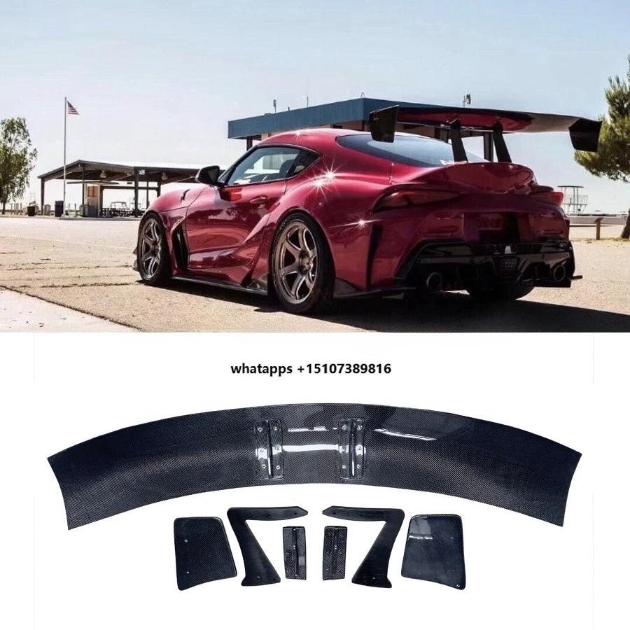

Carbon Fiber Rear Spoiler for Supra GR A90 A91 MK5 2020+ Rear Wing Rear Trunk Boot Lip Tail Wing Car Bodykit