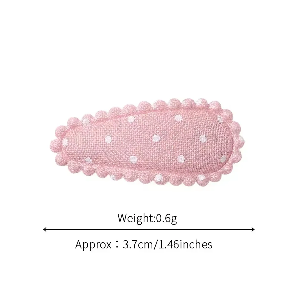 10/20Pcs Mini stampa fermaglio per capelli forcina per ragazza tessuto Plaid BB Hairgripes copricapo bella frangia per capelli accessori per capelli