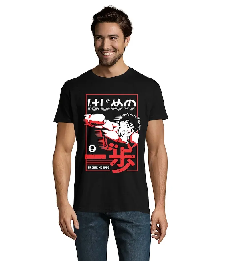 Boxing Anime Dempsey Roll Unisex Men's Cotton T-Shirt