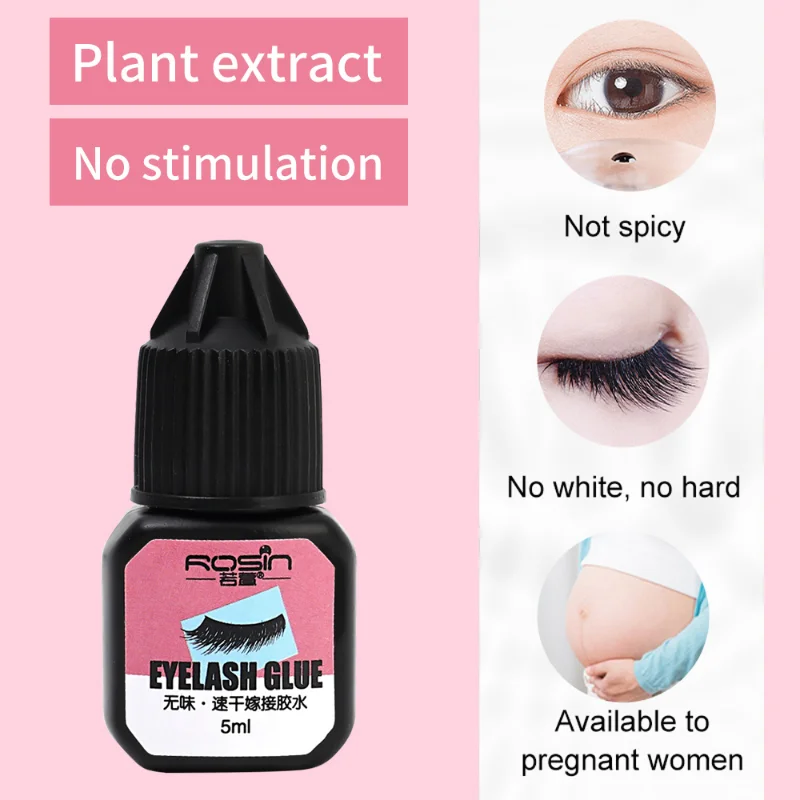 5ml No-irritant Grafted Eyelash Glue Quickily Drying Eyelashes Extension Glue Waterproof Long Lasting Firm Lash Glue Makeup Tool