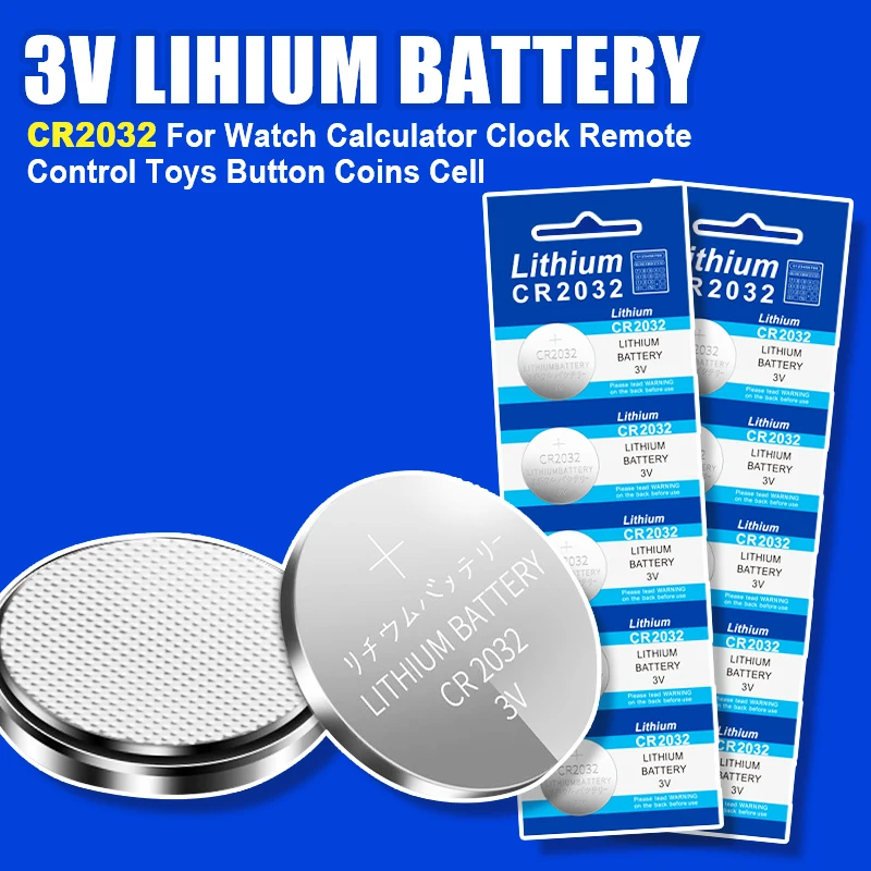 5-50pcs CR2032 3V Lithium Battery disposable Battery For Watch Calculator Clock Remote Control Toys Button Coins Cell
