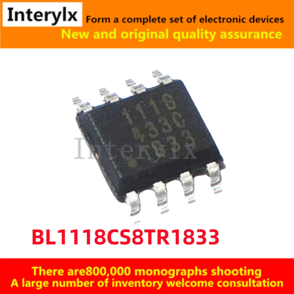 10Pcs/Lot Genuine Original BL1118CS8TR1833 BL1118CS8TR SMD1118 SOP-8 1.8V 3.3V Power IC Chip