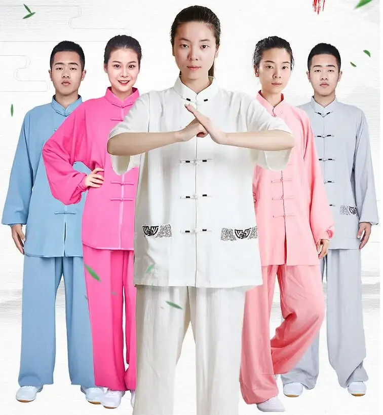 Tai Chi Uniform Chinese Martial Arts Clothes Spring Summer Wushu Kung Fu Suit Taiji Outdoor Walking Morning Sprots Taijiquan view 2