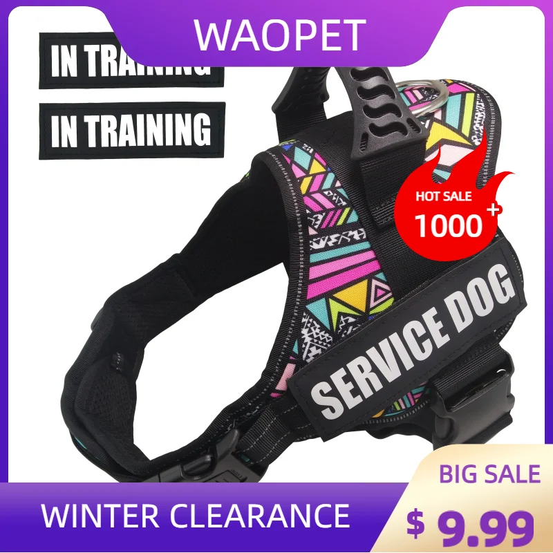 

Favorite Pet Dog Harness Service Dog And Emotional Support Harness Vest With Removable Reflective Patches For Large Medium Puppy