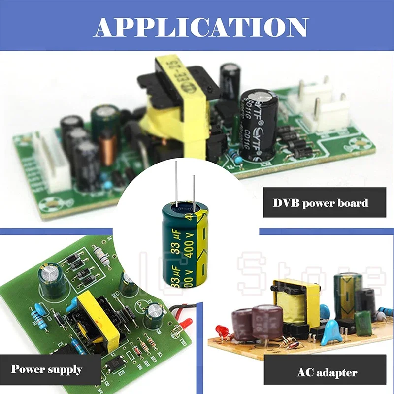 10V 16V 25V 35V 50V 63V 100V 400V 450V الألومنيوم مكثف عالية التردد منخفضة ESR 2.2 6.8 100 220 330 1000 2200 3300 4700 6800