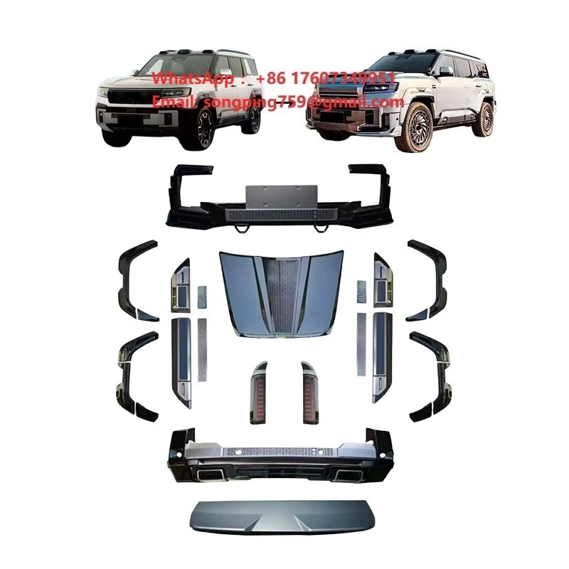SHT Car Bumper Wide Body Kit for BYD Leopard 8 Denza B8 Upgrade Accessories Car Bumper Rear Diffuser Fender Flares Bonnet Cover