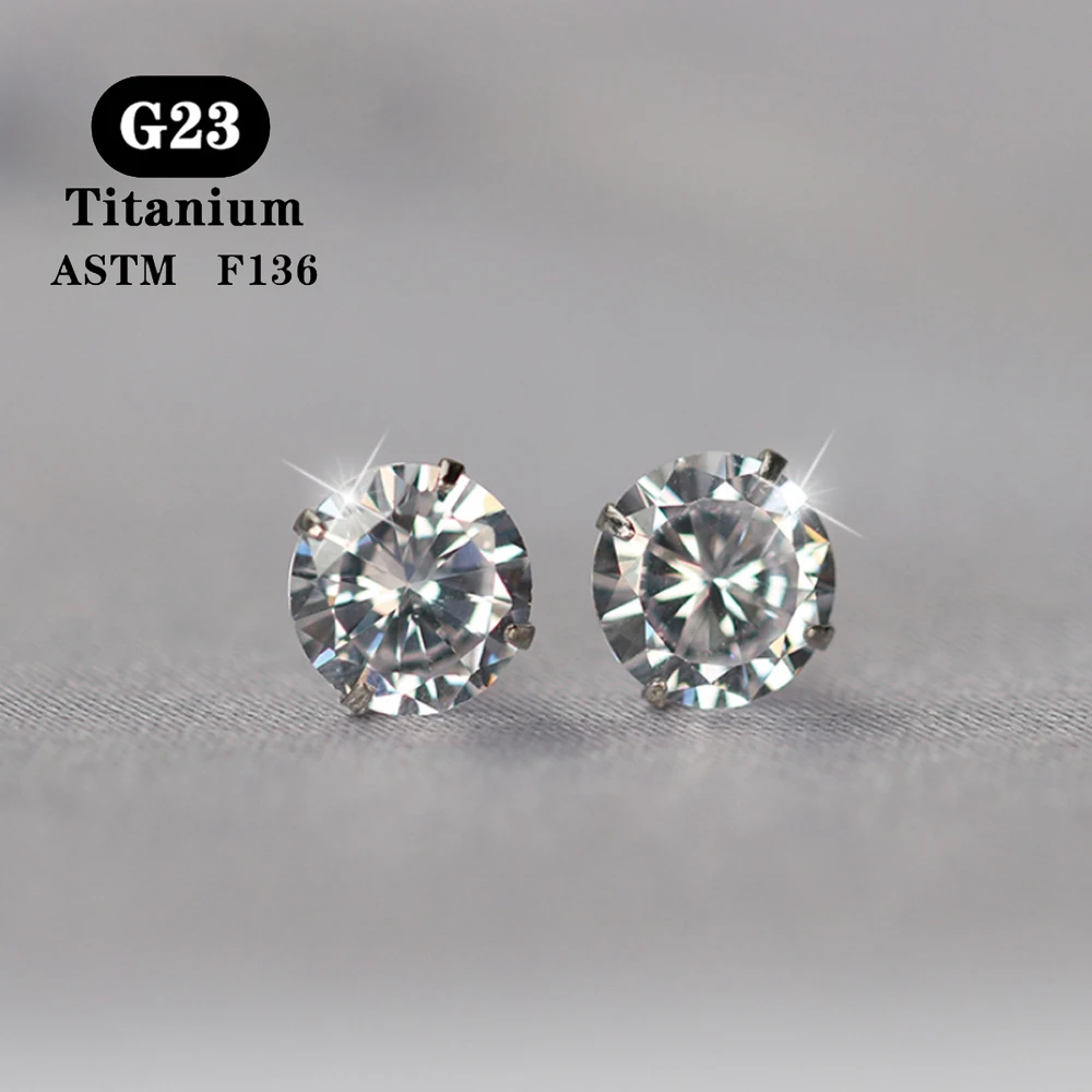 50PCS G23 Titanium Piercing Nose Ring Earrings Lip Eyebrow Studs Accessories Sexy Accessories for Women Body Jewelry