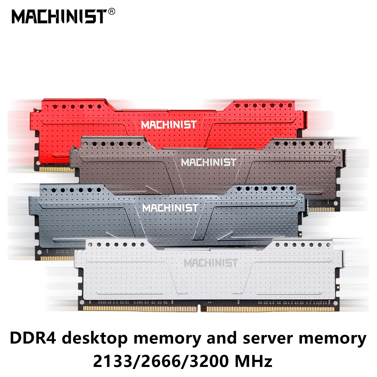 MACHINIST DDR4 RAM 8GB 16GB  2133MHz 2666MHZ 3200 Desktop or 2133 ECC REG Server Memory 16G Rams