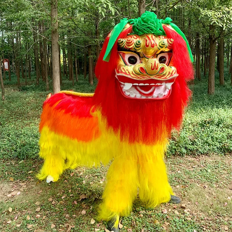 

Lion Dance Props North Lion Folk Festive Items Adult Double Beijing Smiling Face Set