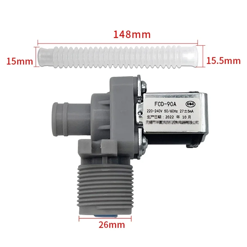 FCD-90A 220-240V universal washing machine inlet valve, washing machine inlet solenoid valve