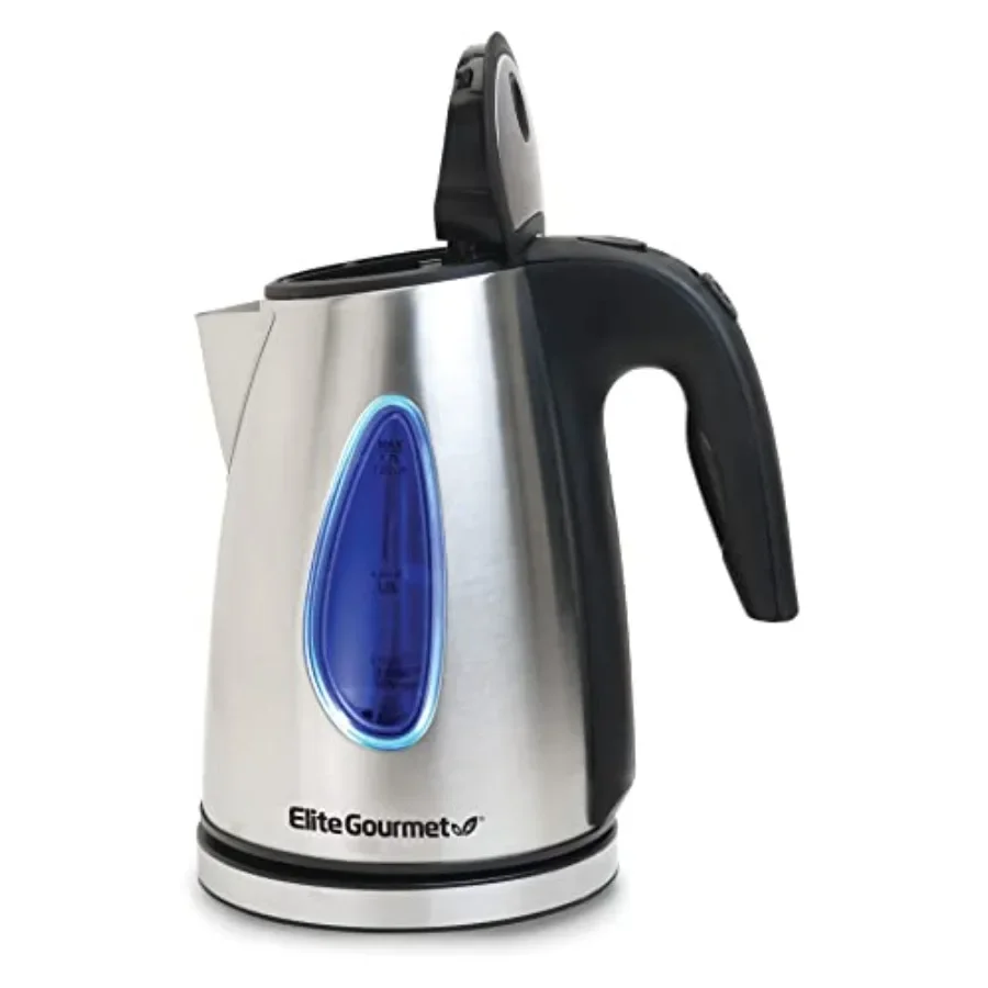FirmHome Store1.7 Liter Electric Kettle With Stainless Steel Design And Cordless 360 Base In Stylish Blue LED Interior Handy Aut