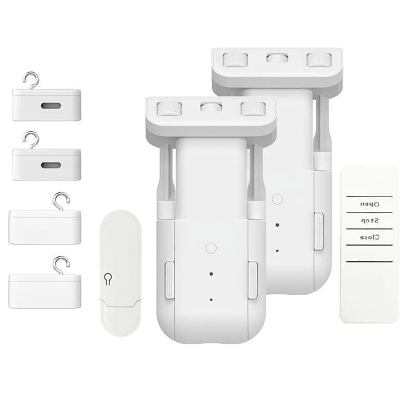 AB13-Tuya Wifi Smart Curtain Robot Automatic Curtain Opener Voice Control Remote Control Smart Electric Curtain Motor