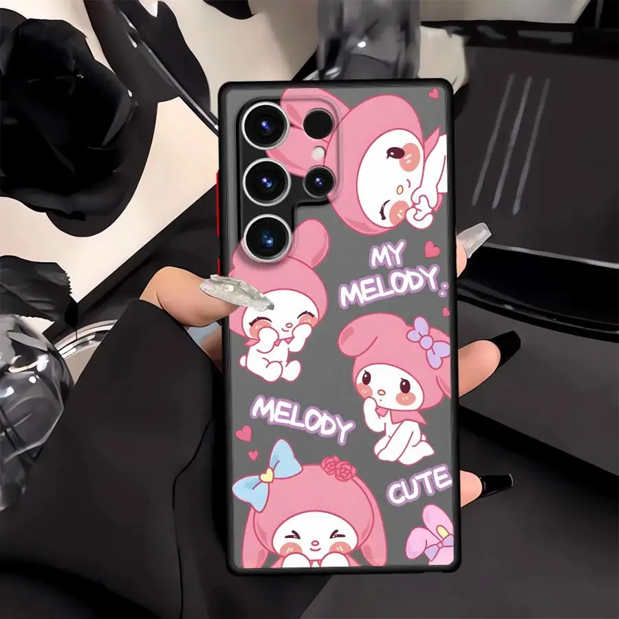 سانريو بلدي ميلودي كورومي فوندا غطاء الهاتف حقيبة لهاتف سامسونج جالاكسي S23 نوت 20 10 S24 S20 S9 S21 S22 Plus S10 S25 Ultra S21 FE #4