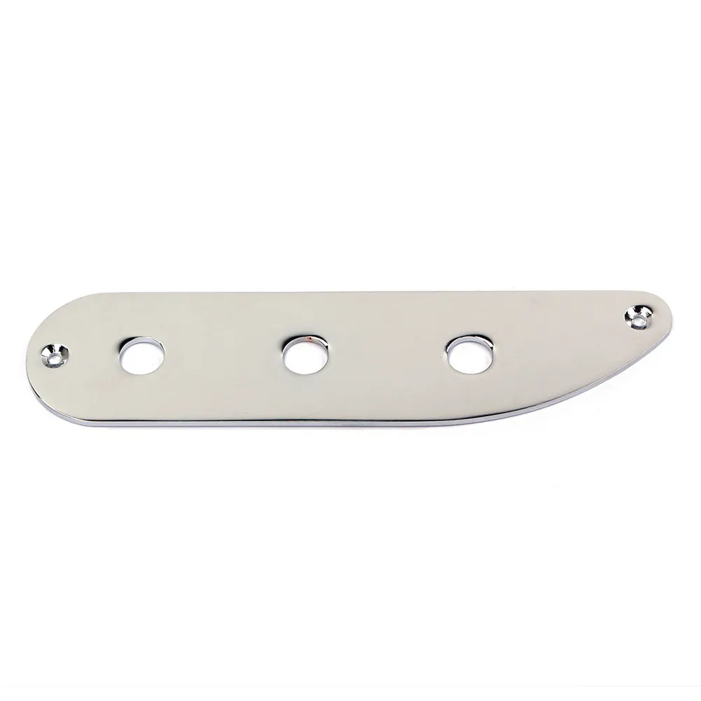Metal Bass Guitar Control Plates Replacement Guitar Parts Holes Style Electric Ge214 Silver Professional Sturdy