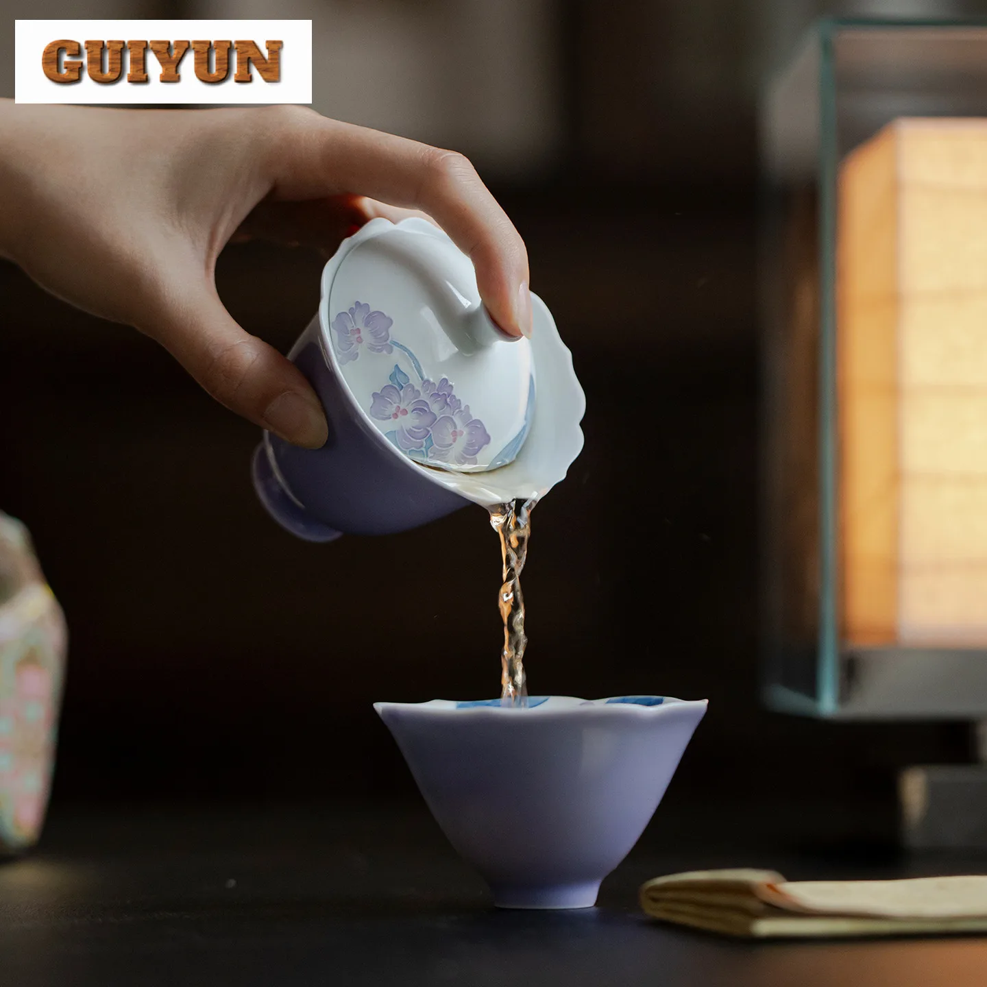 110 مللي رسمت باليد بيجونيا غايوان الجمالية الشاي تورين وعاء الشاي مع غطاء عدة تخمير الشاي غطاء وعاء المقاهي لوازم جمع