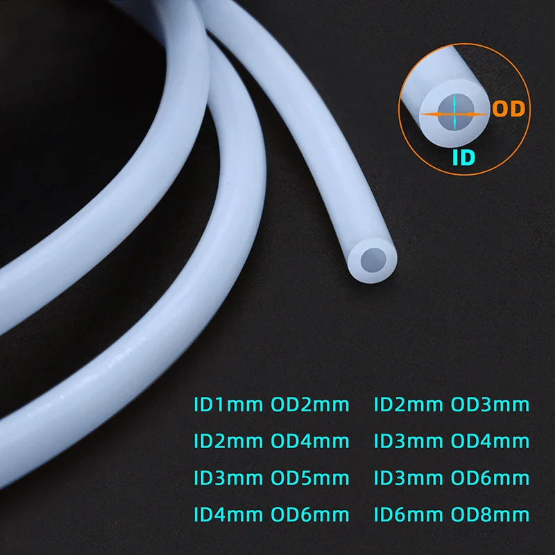

3D Printer Parts 1/5Meter PTFE Teflon Tube Pipe Bowden For J-head 1.75mm/3mm Filament High Temperature Resistance ID2mm OD3mm