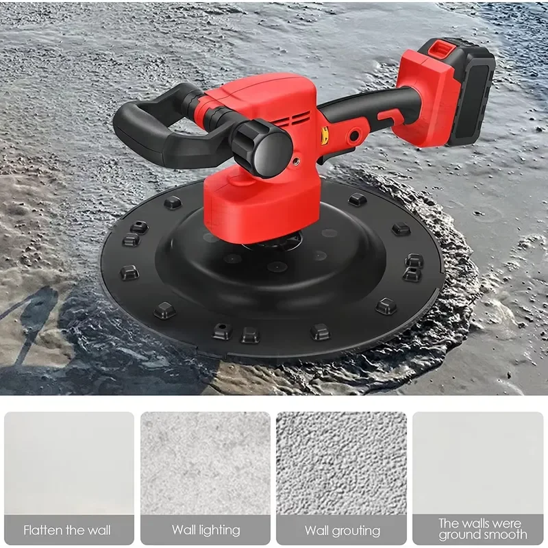 48V Small Concrete Plastering Tool Household Handy Coarse Sand Putty Wall Floor Smoothing Polishing Machine
