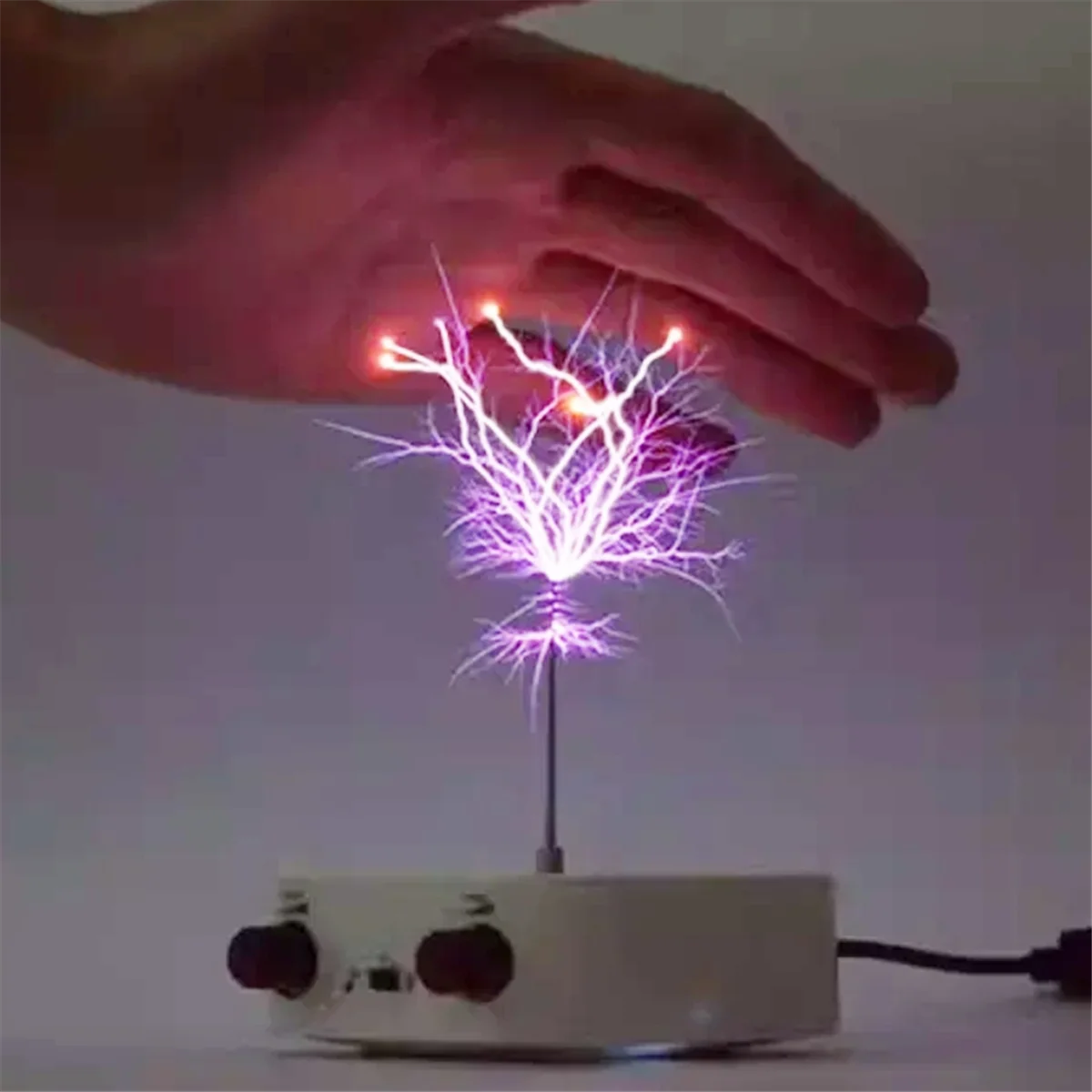 GOB-oBluetooth لملف موسيقى تسلا ملموس البرق الاصطناعي شرارة الفجوة بلوتوث قوس مولد تجربة نموذج الولايات المتحدة