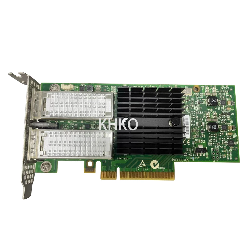 Used Original 0M9NW6 CX324A Dual-Port ConnectX-3 40Gb PCIe NIC Network Adapter 40GB QSFP+ Fiber Optic Network Card M9NW6