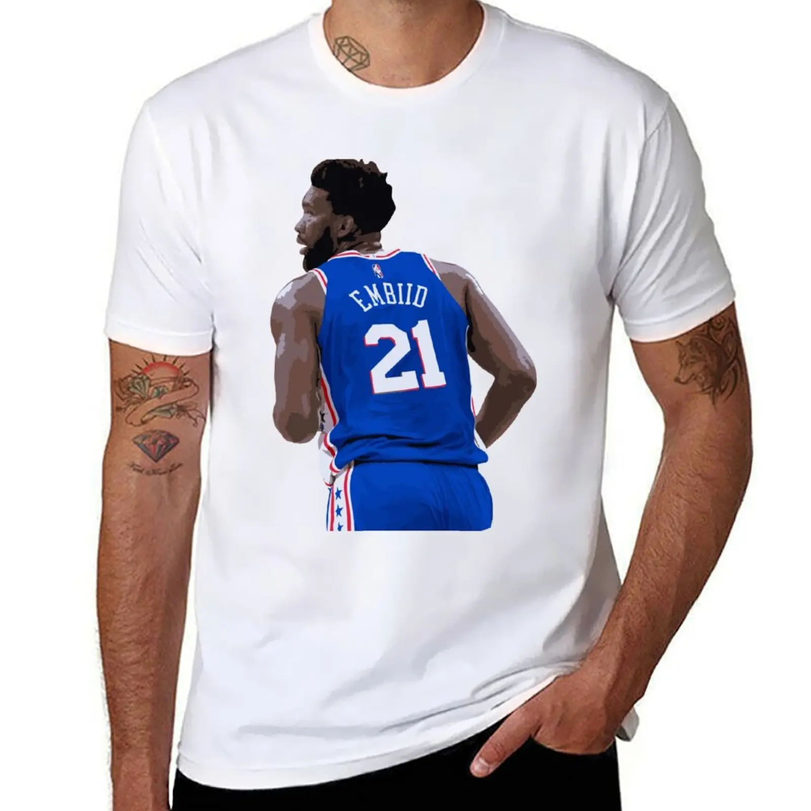 

Joel Embiid 21 T-Shirt t shirt for man 100 percent cotton graphic t shirts for man T-Shirt