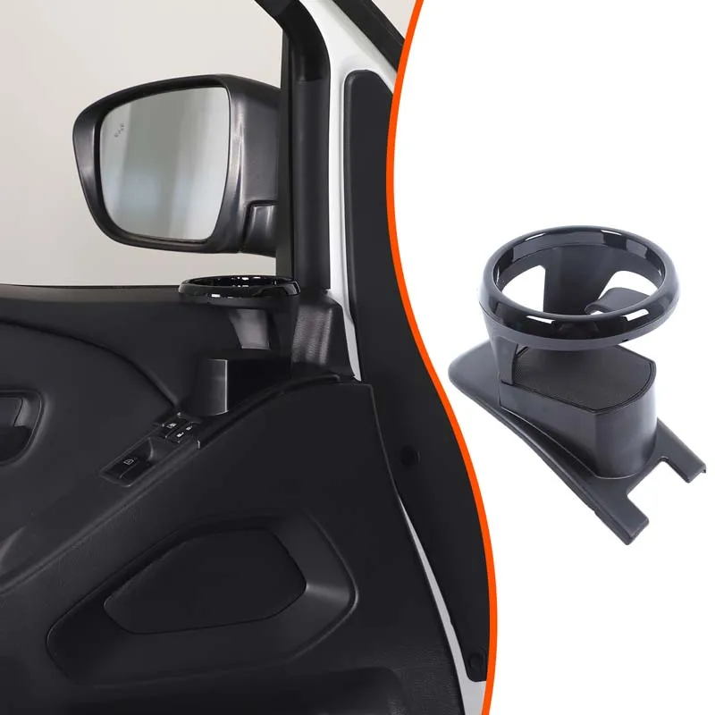 

1 шт. комплект из АБС-пластика, черный для Nissan Frontier 2022+, внутренняя дверная панель автомобиля, подстаканник для воды, держатель для напитков, модификация, аксессуары