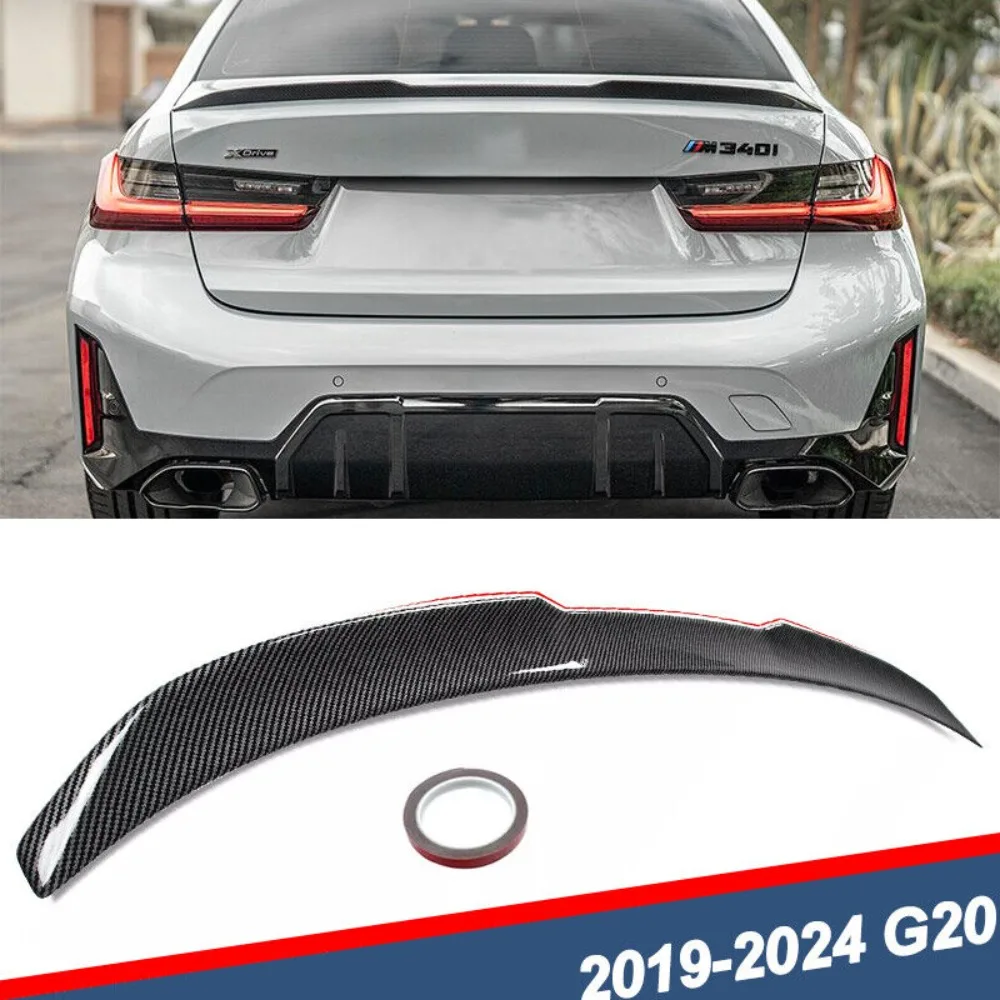 

For BMW G20 M340i G80 M3 2019-2024 Trunk Spoiler Wing M3 Style Carbon Fiber Look United States