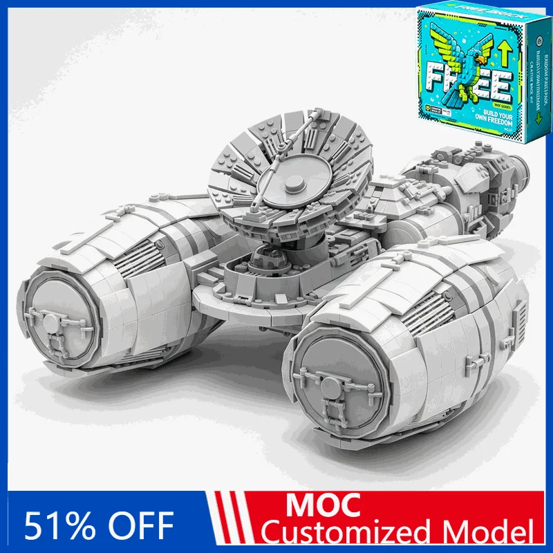 3491PCS Galaxy Tanker Ship Model MOC Custom Puzzle Sci Fi Cargo Transport Freighter DIY Assembly Building Blocks Creative Gift