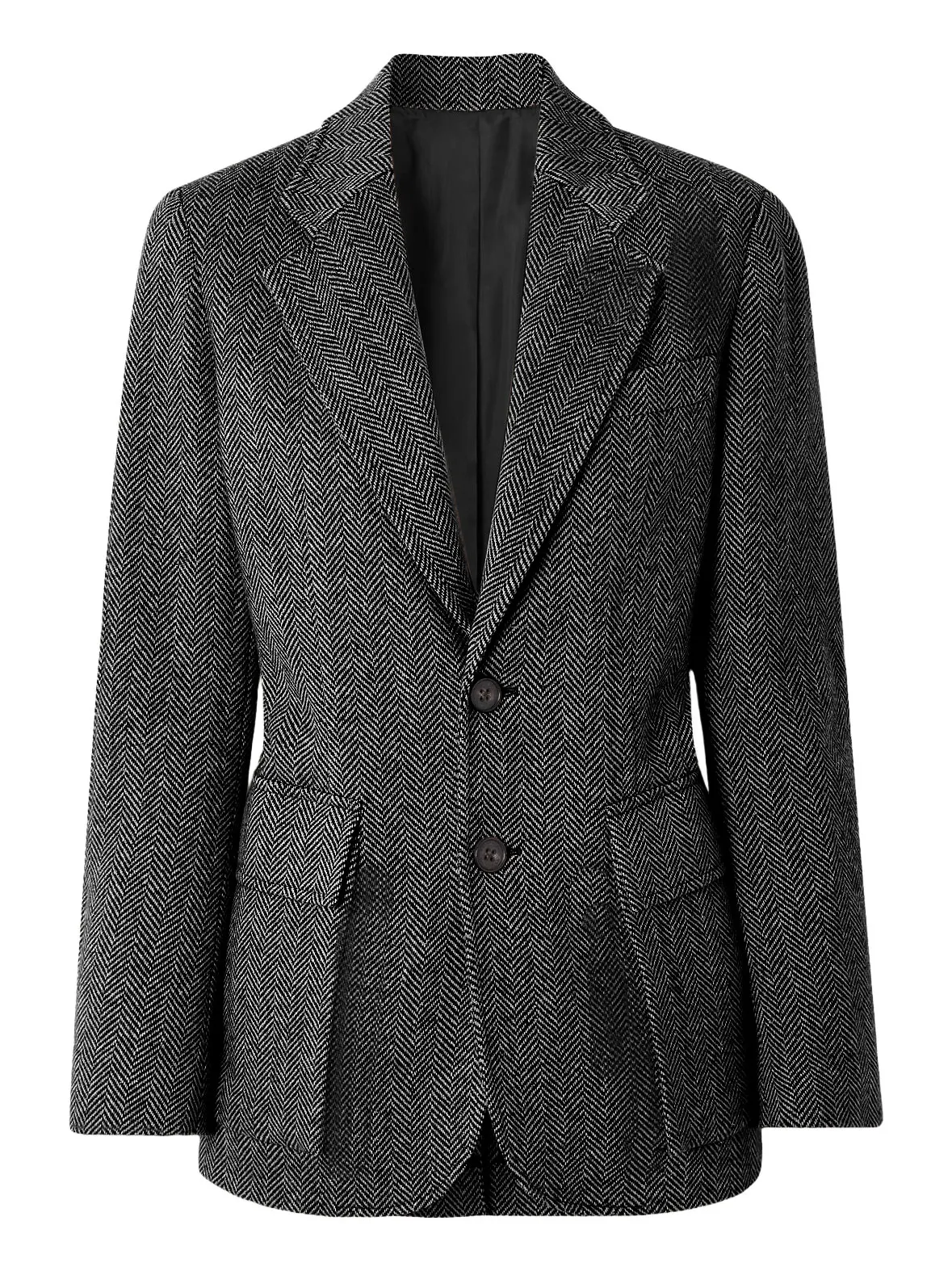 معاطف رياضية كلاسيكية للرجال على الطراز البريطاني الرجعية سترة تويد متعرجة للرجال بقصة ضيقة سترة بدلة واحدة الصدر للخريف والشتاء #5