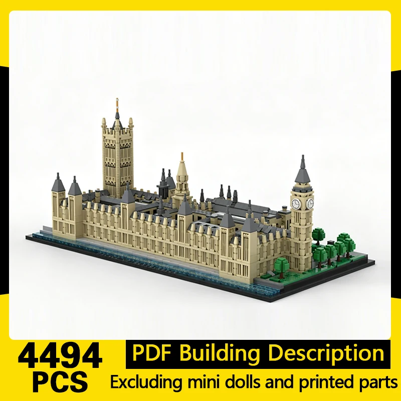 

City Street View Model MOC Building Bricks Britain Large Palace Modular Technology Gifts Holiday Assemble Children Toys Suit
