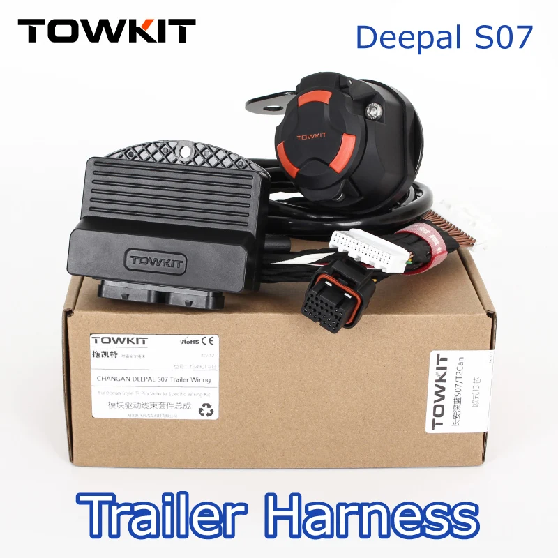 

Для Changan Deepal S07 жгут проводов прицепа Eur 13/7-контактный сигнал заднего фонаря для прицепа RV Австралия 12/7-контактный CAN контроллер прицепа