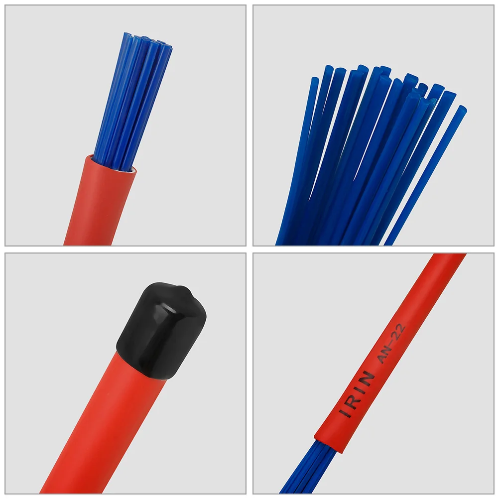 

Drum Brush Accessories Musical Instrument Kit Jazz Brushes for Drums Blue Retractable Wire Stick