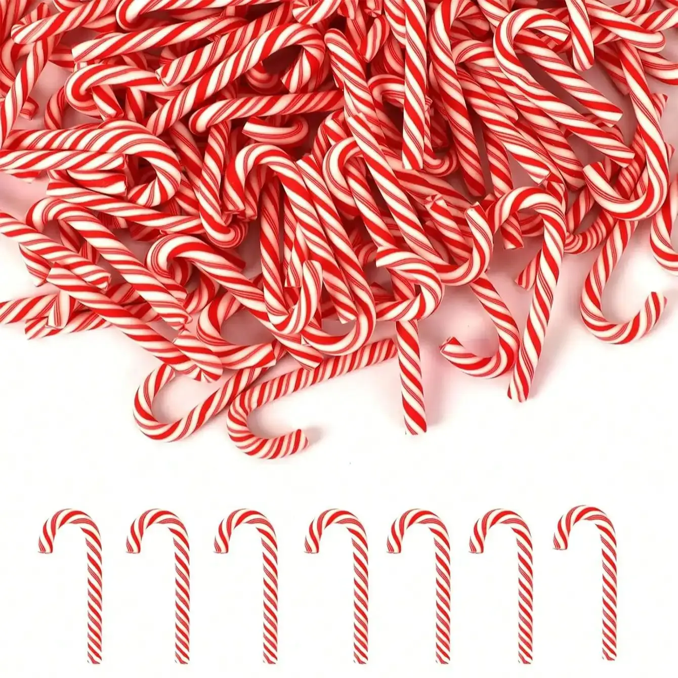 30 قطعة قصب حلوى عيد الميلاد الصغيرة الحلي الأحمر الأبيض عيد الميلاد ديكور للحزب المفضلة الجدول مبعثر لوازم الحرفية