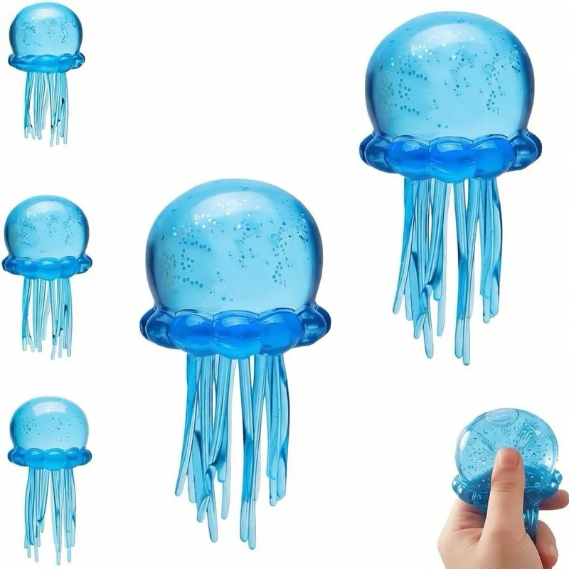 

Cross border New Jellyfish Pinch Fun TPR Soft Rubber Toy Simulation Small Slow Rebound Release Toy