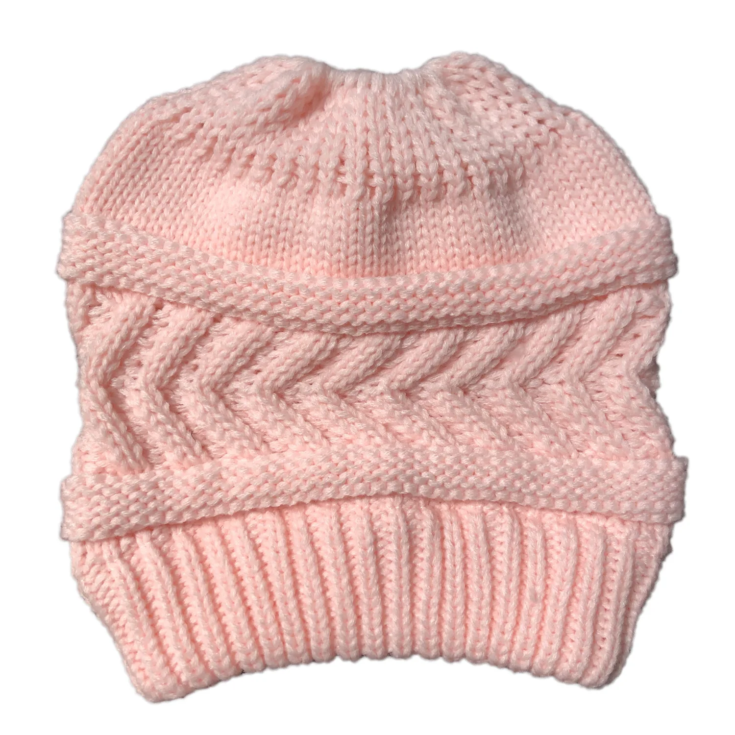 2022 Fall Winter Ladies Ponytail Knit Sweater Hat Stretch Cap Adjustable Outdoor Warm Cotton Hat Beanie Skull Hat Beanie Hat