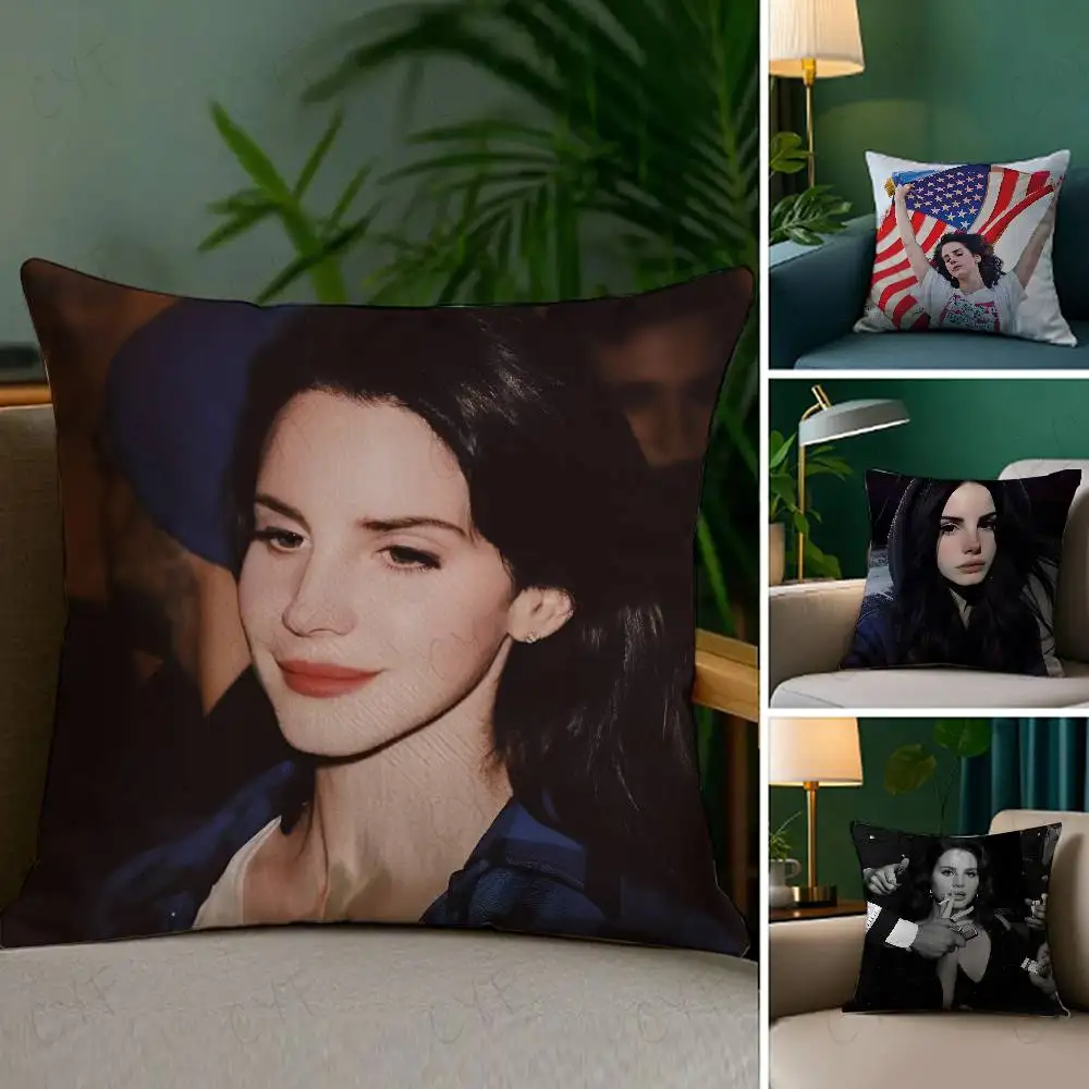 

Hot Singer L-Lana D-Del R-ReyS Pillow Case Custom Printed Brushed Fleece Pillow, Baby Skin-Touch, Eco-Friendly Dye-Sublimation C