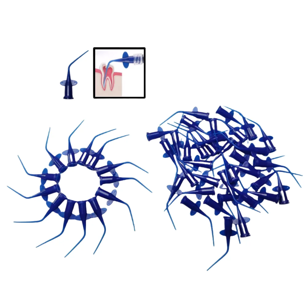 

Dental Disposable Plastic Syringe Tips - Endo Irrigation Root Canal Lateral Needles (0.25mm) for Precision Injection and Refill