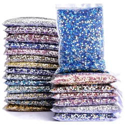 14400Pcs Wholesale SS3-SS20 Glass Flatback Rhinestones Bulk Glitter Glue Crystals Rhinestone For Diy Crafts Nail Art Clothes