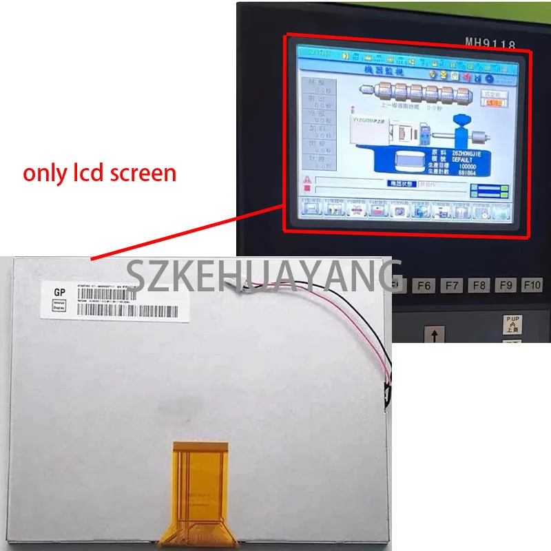 8 Inch Mirle MH9118 LCD Display Screen With Driver Board For Yizumi Borche Haitaian Plastic Injuction Molding Machine