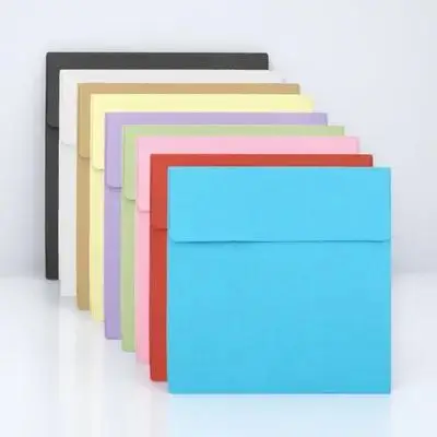 

100Pcs Small Kraft Paper Envelopes Blank Square Envelops for Cash Cards Invitation Greeting Storage Paper Envelops