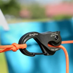 Rope Tightener Cast Aluminum Hanging Rope Hook Without Knotting Self-Locking Binding Fixed Cam Mechanism Trumpet Outdoor Tools