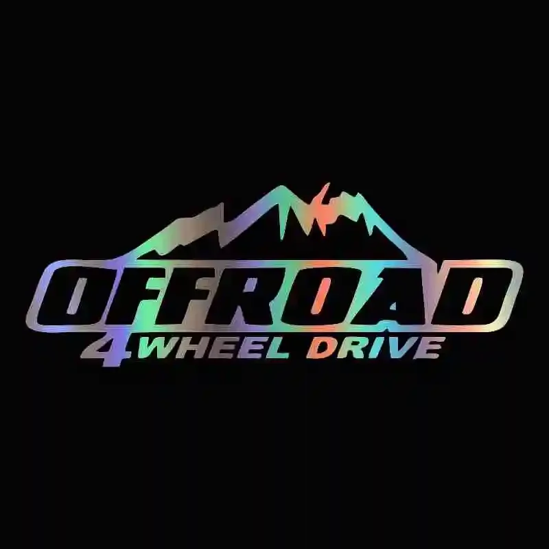 

Fashion Off Road Four Wheel Drive Car StickersInteresting PVC Decals Sunscreen Waterproof for Various Cars
