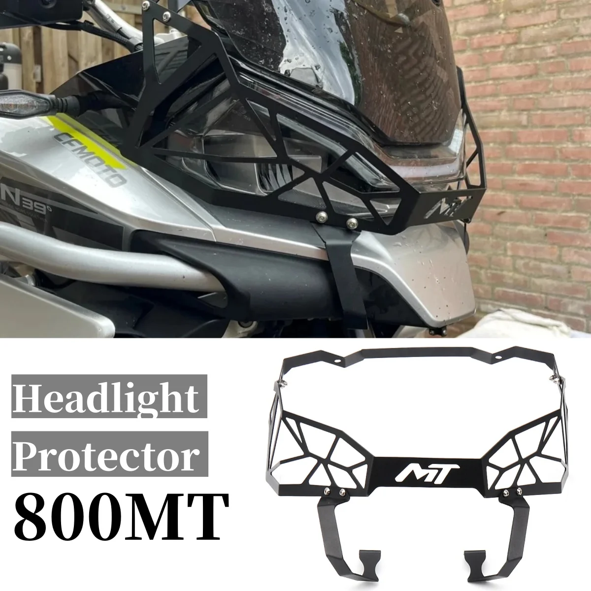 

New For CFMOTO CF 800MT MT800 MT 800 MT Motorcycle Headlight Grille Guard Headlamp Grill Protective Cover Front Light Protector