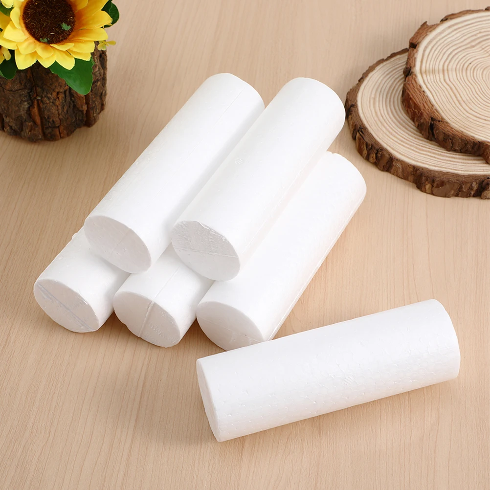 

10pcs Cylinders Multi-Use Diy Craft Cylinders Party Decor Tabletop Cylinder Photo Props Shape For Art Diy Creation Craft Foam